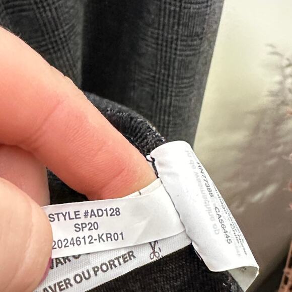 MADEWELL Oversized Knit Blazer in Glen Plaid Gray Sz M {3K31} - Picture 7 of 7